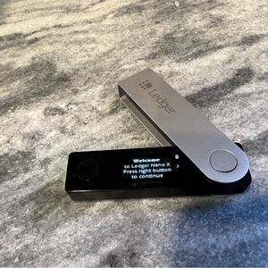 Ledger Nano X Crypto Hardware Wallet.
